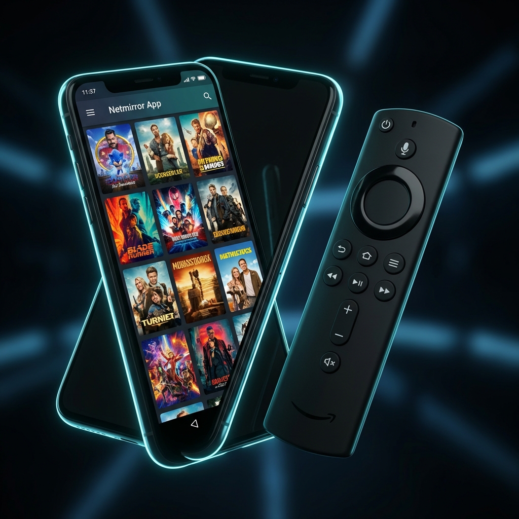 Netmirror APK Interface on Android